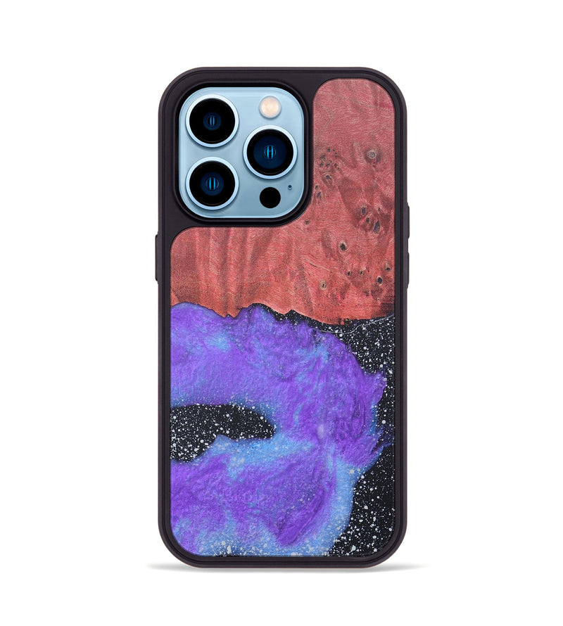 iPhone 14 Pro Wood+Resin Phone Case - Riley (Cosmos, 690598)