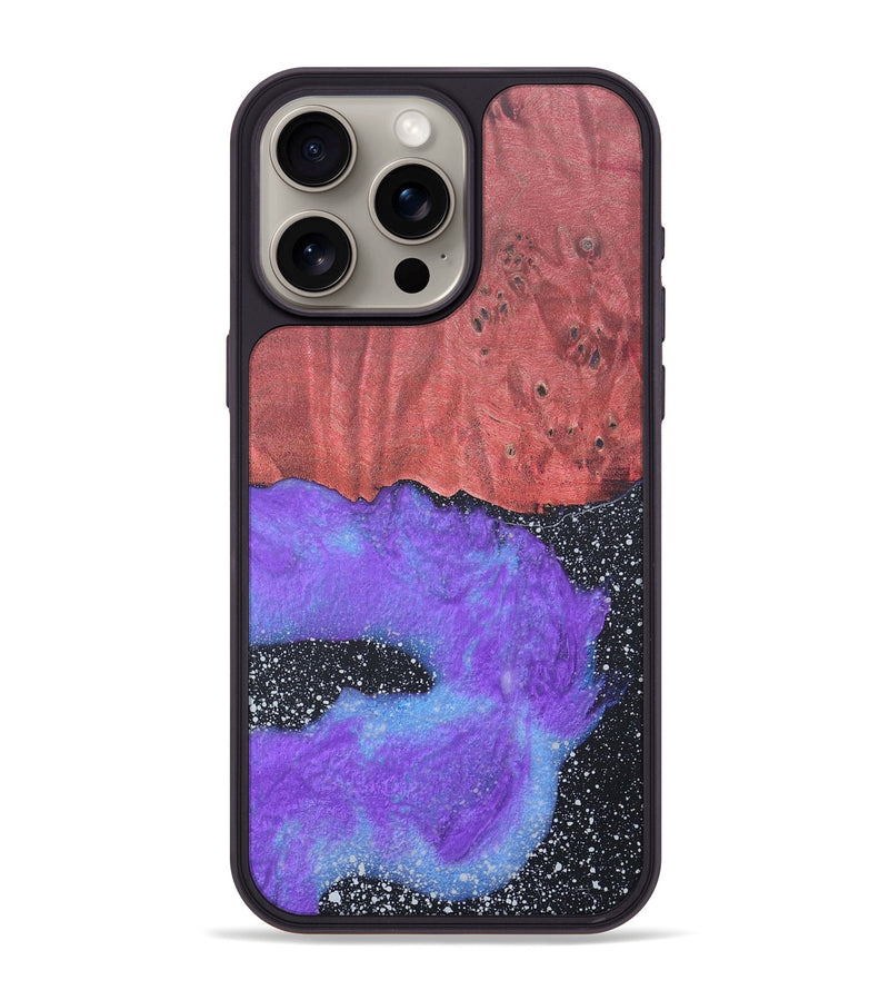 iPhone 15 Pro Max Wood+Resin Phone Case - Riley (Cosmos, 690598)