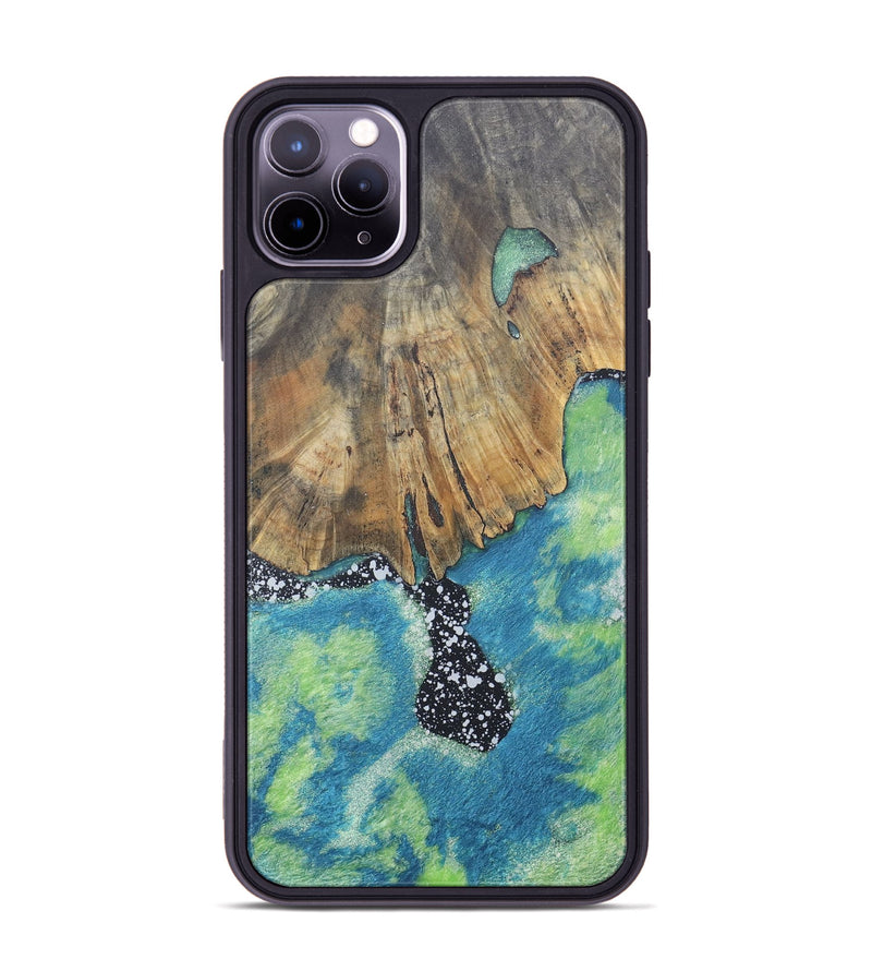 iPhone 11 Pro Max Wood+Resin Phone Case - Ainsley (Cosmos, 690601)