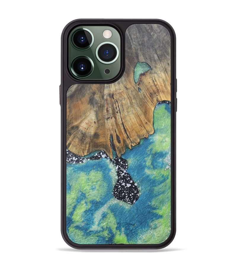 iPhone 13 Pro Max Wood+Resin Phone Case - Ainsley (Cosmos, 690601)