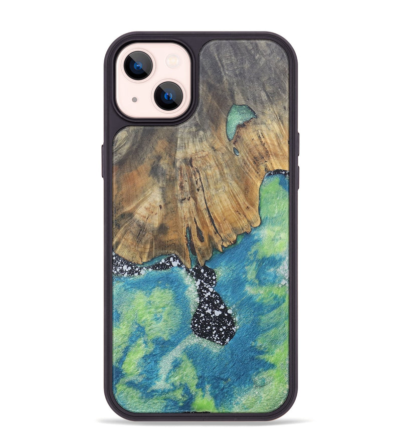 iPhone 14 Plus Wood+Resin Phone Case - Ainsley (Cosmos, 690601)