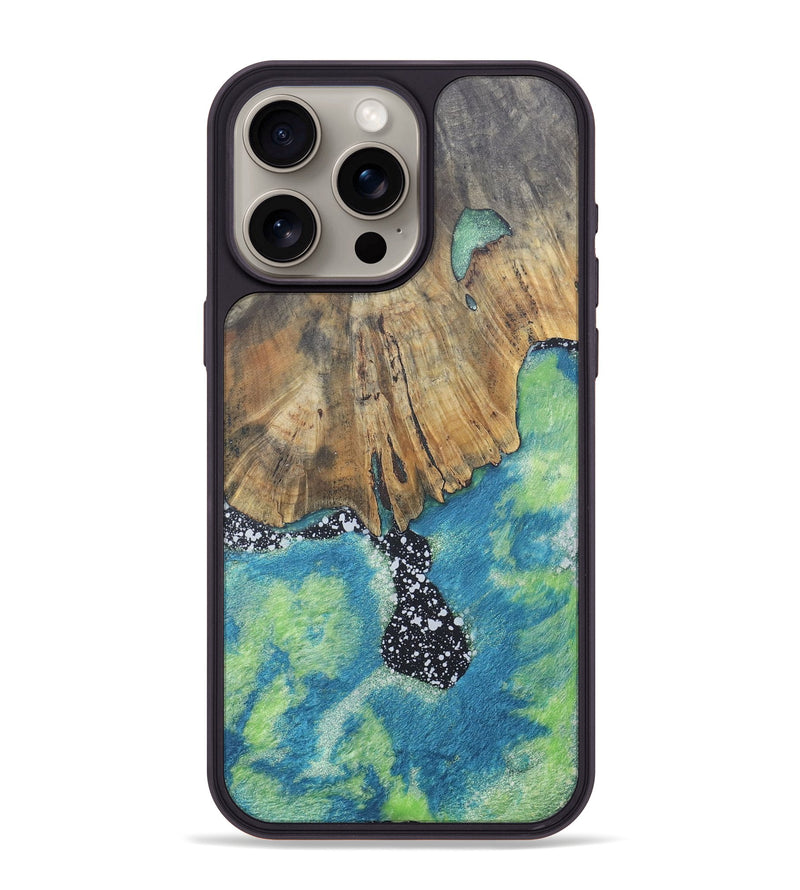 iPhone 15 Pro Max Wood+Resin Phone Case - Ainsley (Cosmos, 690601)