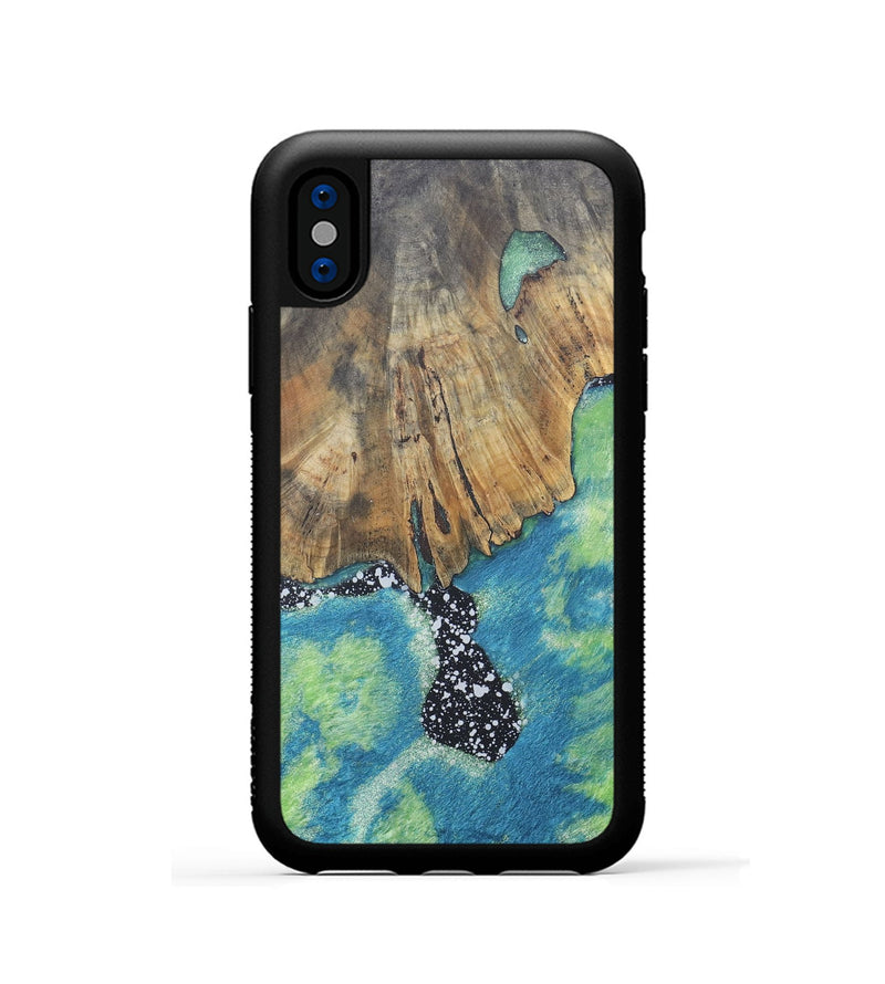 iPhone Xs Wood+Resin Phone Case - Ainsley (Cosmos, 690601)