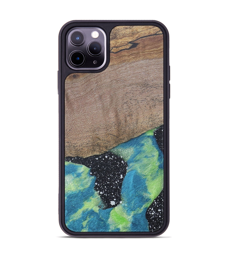 iPhone 11 Pro Max Wood+Resin Phone Case - Callie (Cosmos, 690603)
