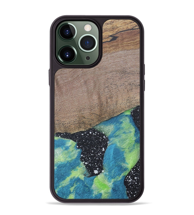 iPhone 13 Pro Max Wood+Resin Phone Case - Callie (Cosmos, 690603)