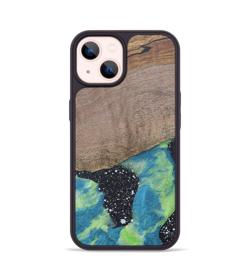 iPhone 14 Wood+Resin Phone Case - Callie (Cosmos, 690603)