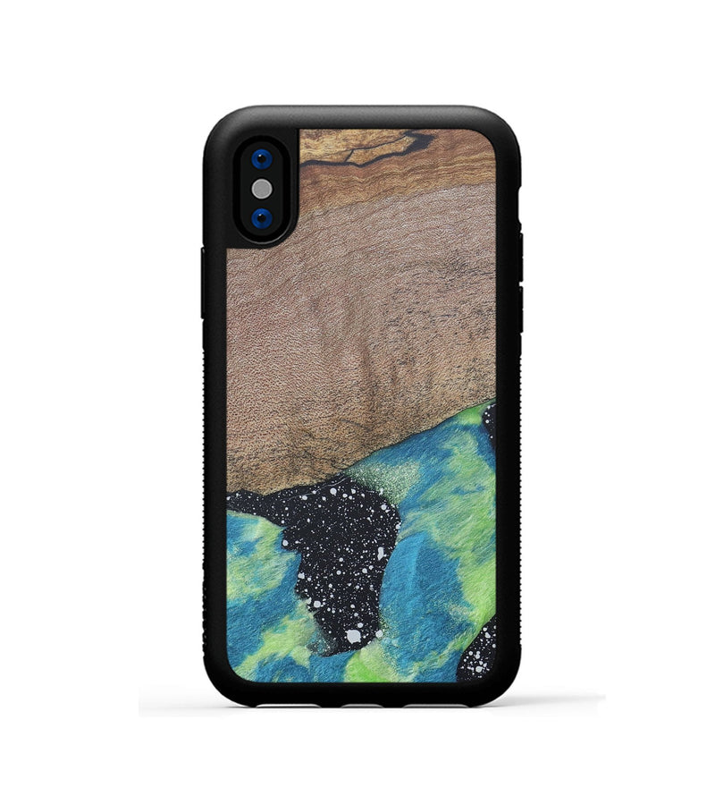 iPhone Xs Wood+Resin Phone Case - Callie (Cosmos, 690603)