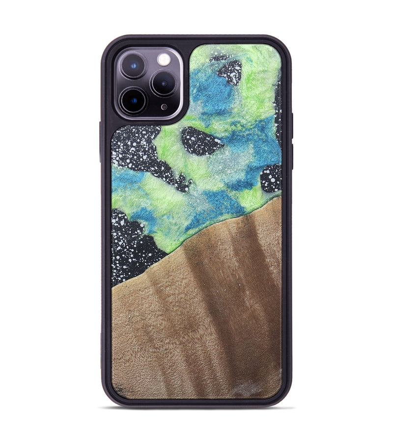 iPhone 11 Pro Max Wood+Resin Phone Case - Dave (Cosmos, 690620)