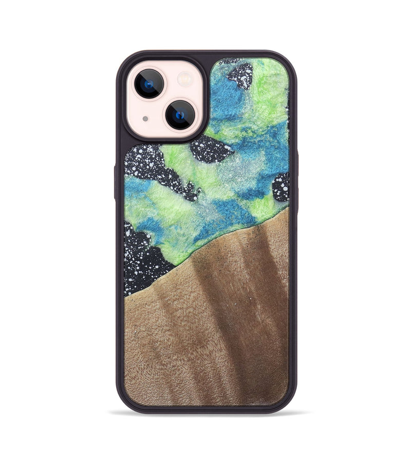 iPhone 14 Wood+Resin Phone Case - Dave (Cosmos, 690620)