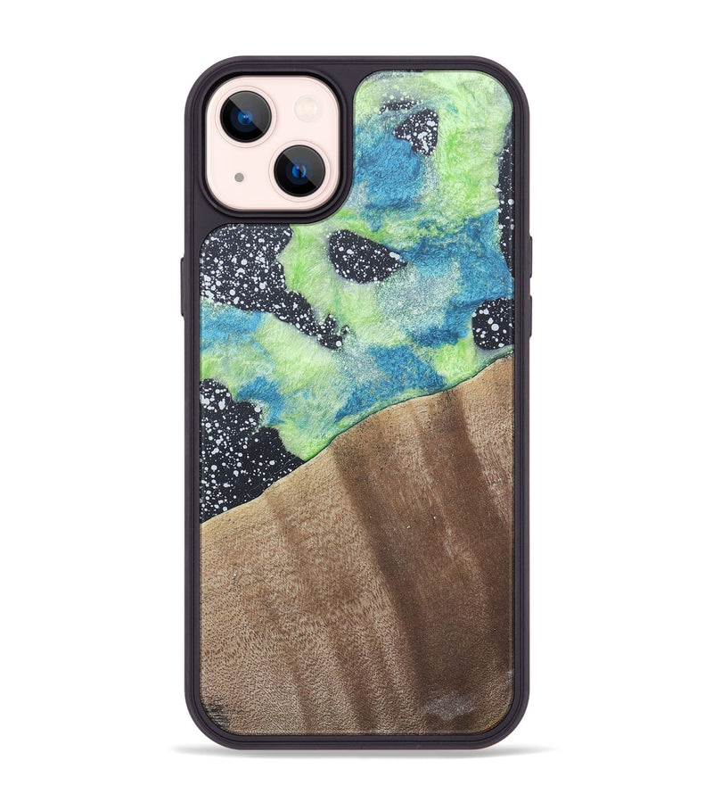 iPhone 14 Plus Wood+Resin Phone Case - Dave (Cosmos, 690620)