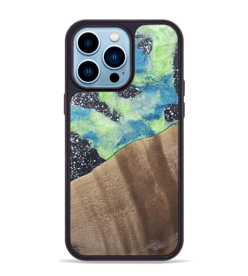 iPhone 14 Pro Max Wood+Resin Phone Case - Dave (Cosmos, 690620)