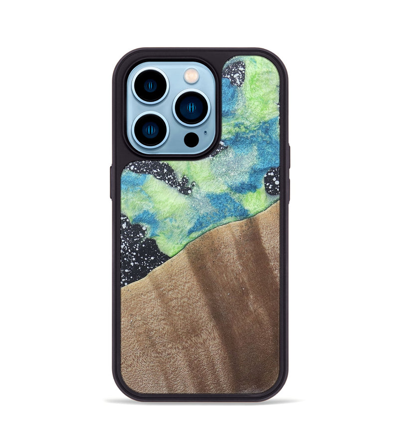 iPhone 14 Pro Wood+Resin Phone Case - Dave (Cosmos, 690620)