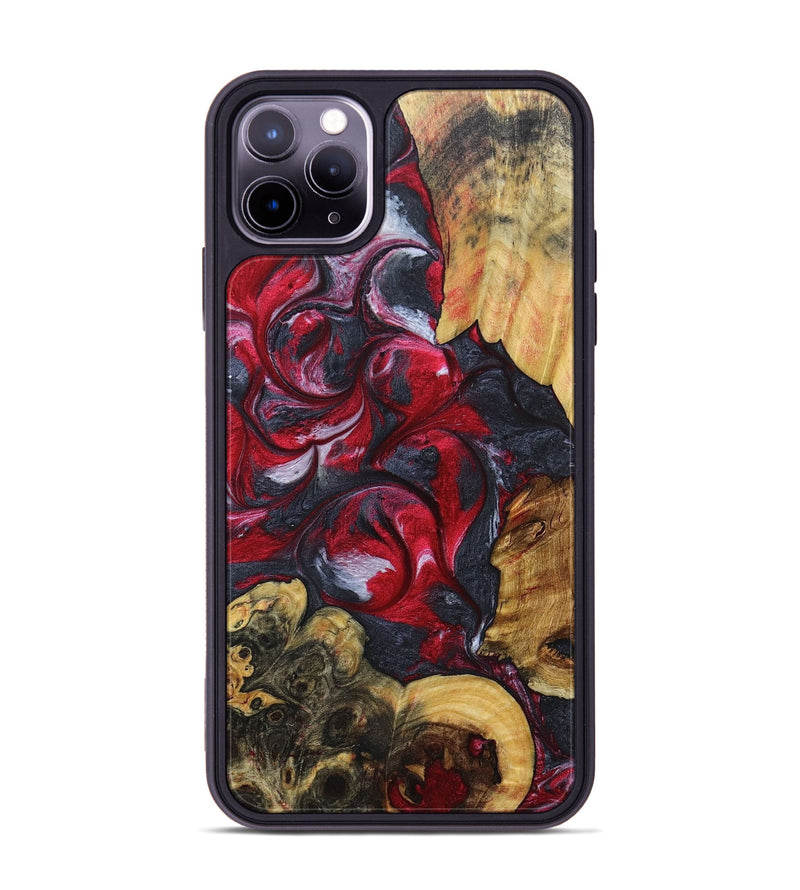 iPhone 11 Pro Max Wood+Resin Phone Case - Chasity (Mosaic, 690636)