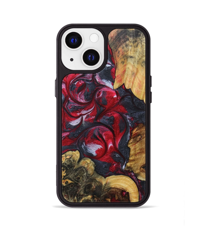 iPhone 13 Wood+Resin Phone Case - Chasity (Mosaic, 690636)