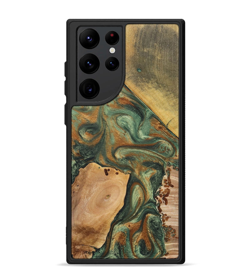 Galaxy S22 Ultra Wood+Resin Phone Case - Luella (Mosaic, 690638)