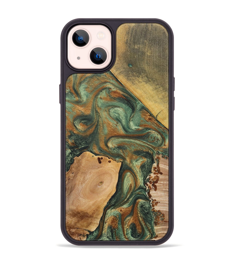 iPhone 14 Plus Wood+Resin Phone Case - Luella (Mosaic, 690638)