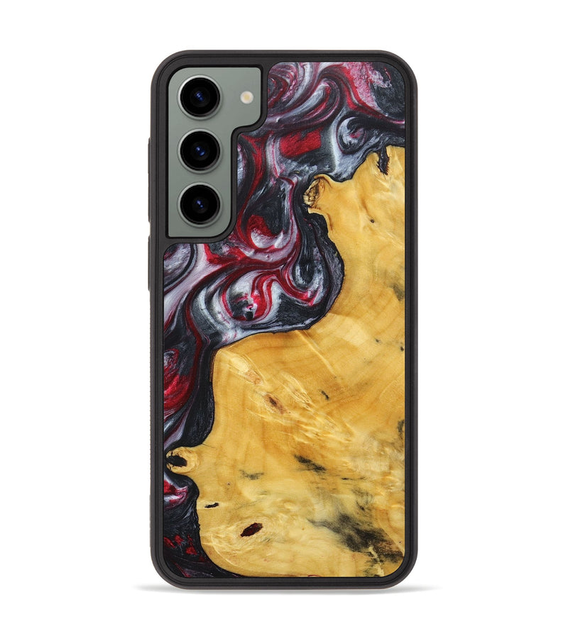 Galaxy S23 Plus Wood+Resin Phone Case - Reign (Red, 690686)