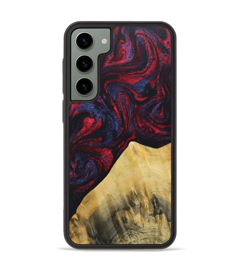 Galaxy S23 Plus Wood+Resin Phone Case - Florence (Red, 690693)