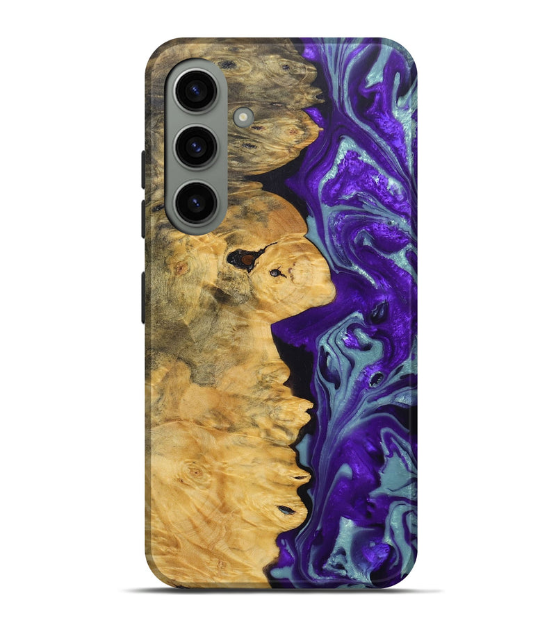 Galaxy S24 Plus Wood+Resin Live Edge Phone Case - Nina (Purple, 690716)