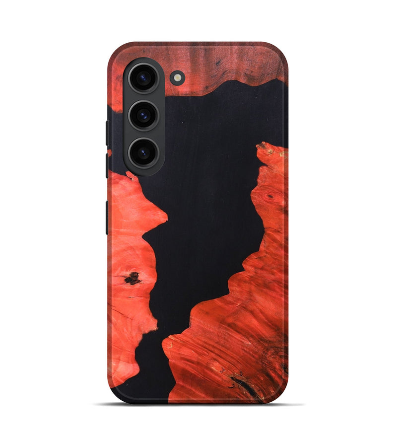 Galaxy S23 Wood+Resin Live Edge Phone Case - Alexander (Pure Black, 690738)