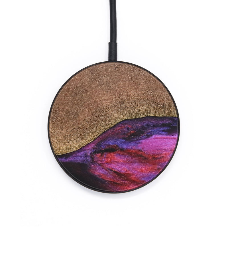 Circle Wood+Resin Wireless Charger - Lindsey (Red, 690812)