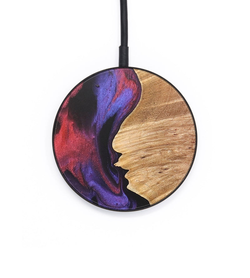 Circle Wood+Resin Wireless Charger - Ana (Red, 690814)