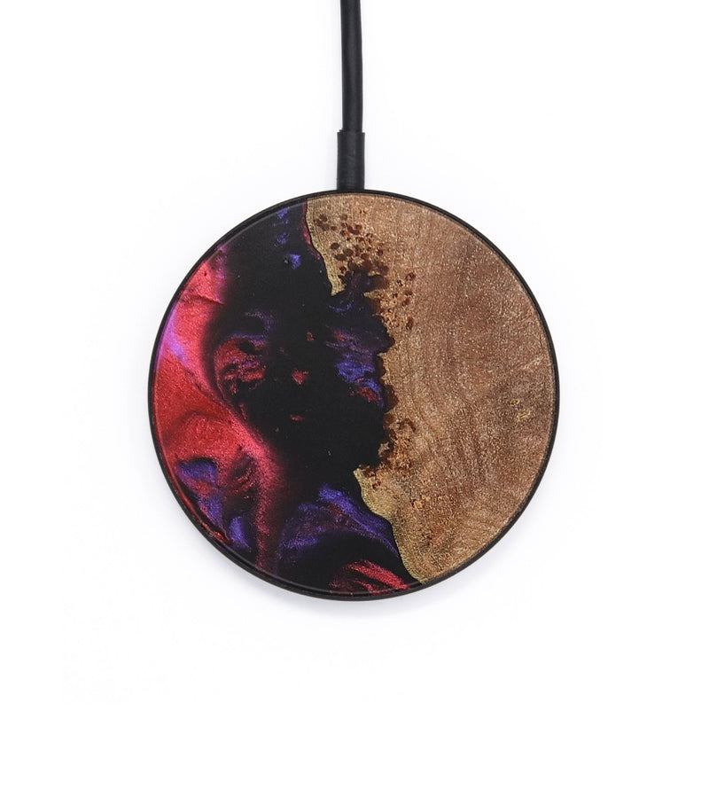 Circle Wood+Resin Wireless Charger - Kyle (Purple, 690821)