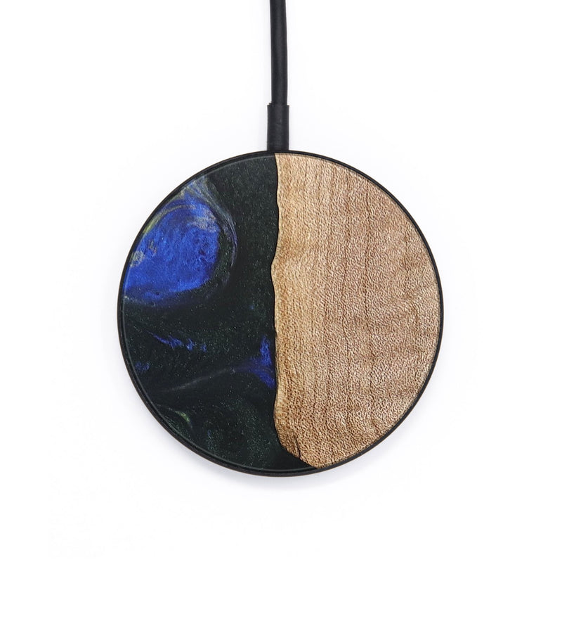 Circle Wood+Resin Wireless Charger - Emerson (Blue, 690843)