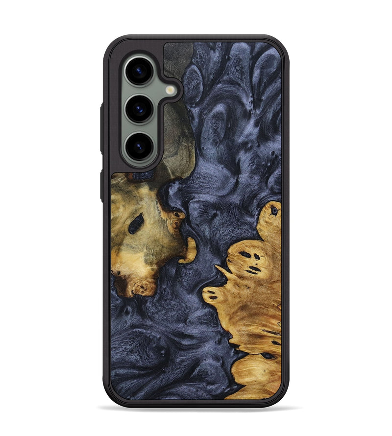 Galaxy S24 Plus Wood+Resin Phone Case - Winston (Pure Black, 690904)