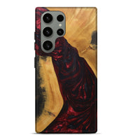 Galaxy S23 Ultra Wood+Resin Live Edge Phone Case - Wallace (Red, 691004)