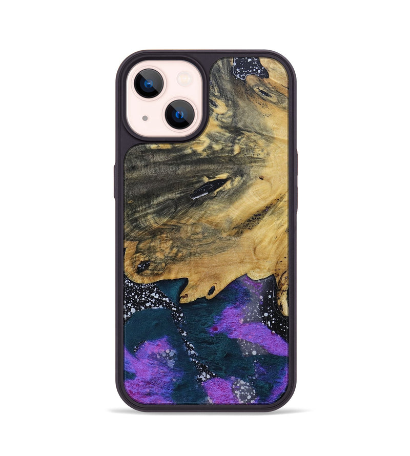 iPhone 14 Wood+Resin Phone Case - Valerie (Cosmos, 691077)