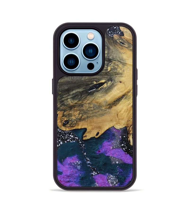 iPhone 14 Pro Wood+Resin Phone Case - Valerie (Cosmos, 691077)
