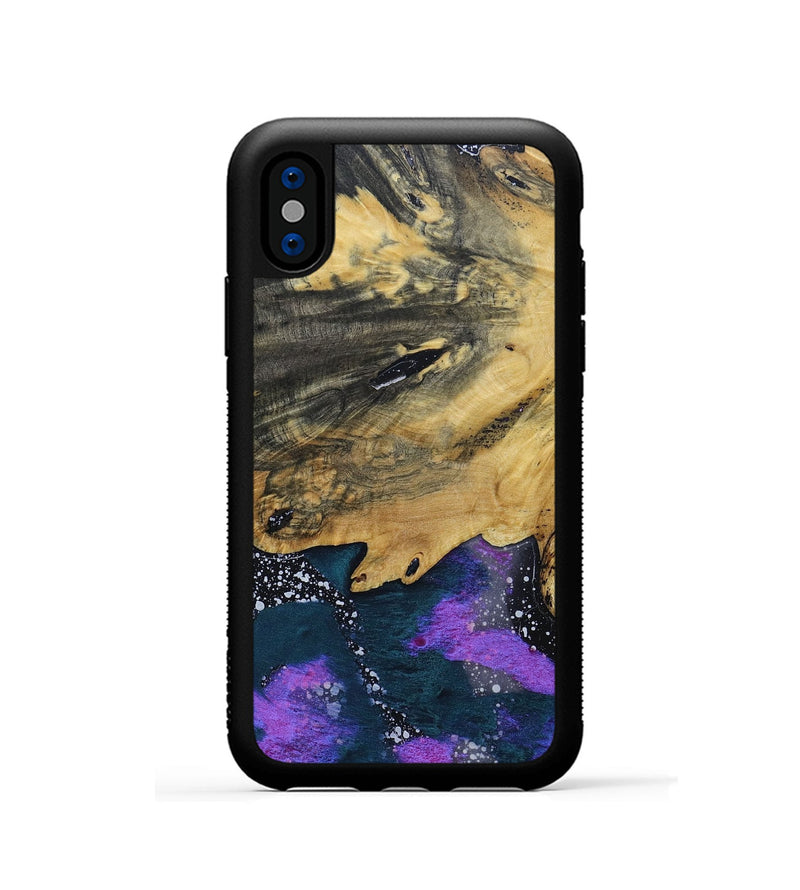 iPhone Xs Wood+Resin Phone Case - Valerie (Cosmos, 691077)