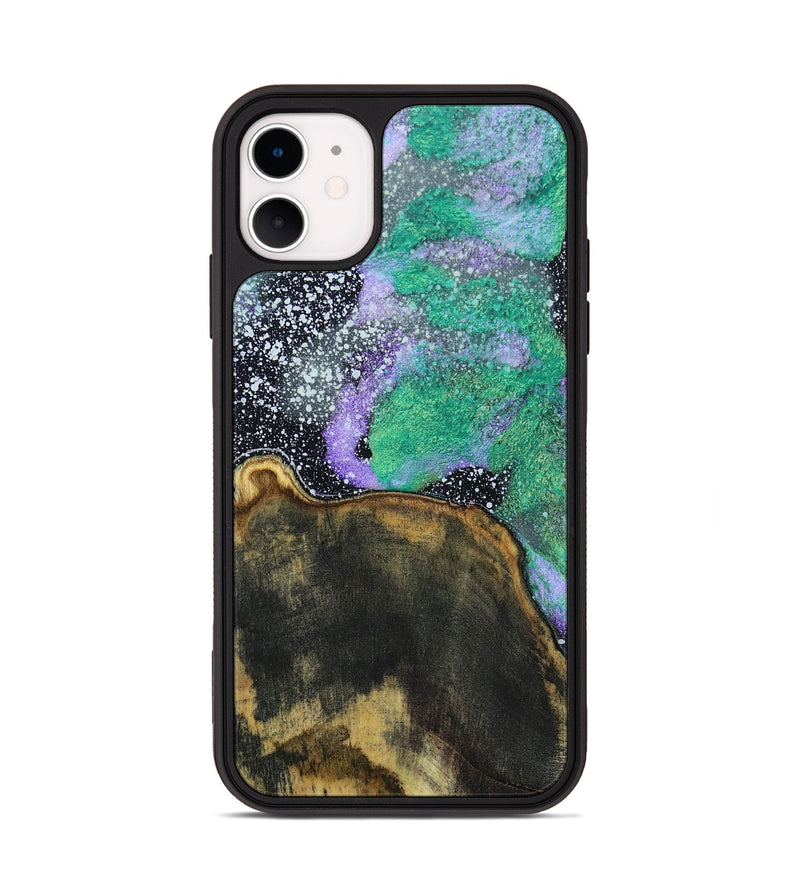 iPhone 11 Wood+Resin Phone Case - Leland (Cosmos, 691085)