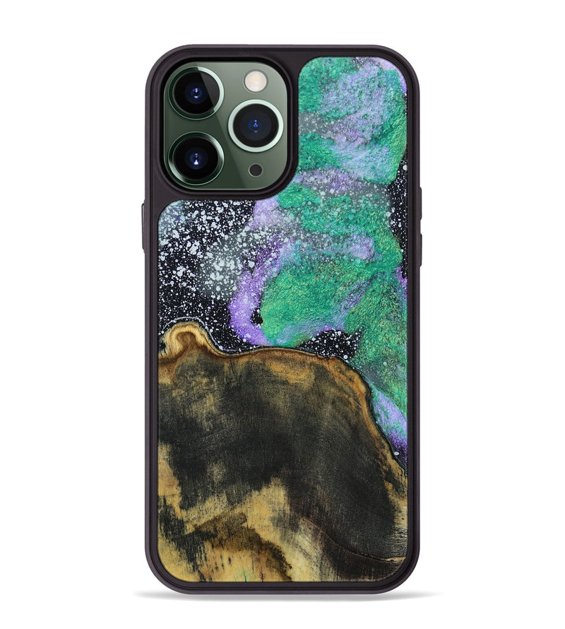 iPhone 13 Pro Max Wood+Resin Phone Case - Leland (Cosmos, 691085)