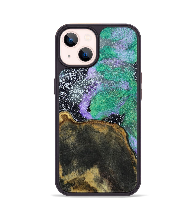 iPhone 14 Wood+Resin Phone Case - Leland (Cosmos, 691085)