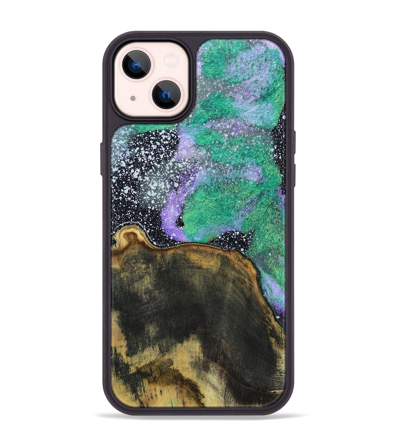 iPhone 14 Plus Wood+Resin Phone Case - Leland (Cosmos, 691085)