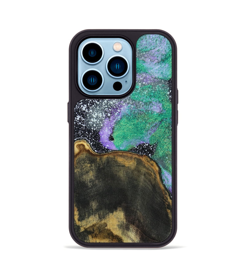 iPhone 14 Pro Wood+Resin Phone Case - Leland (Cosmos, 691085)