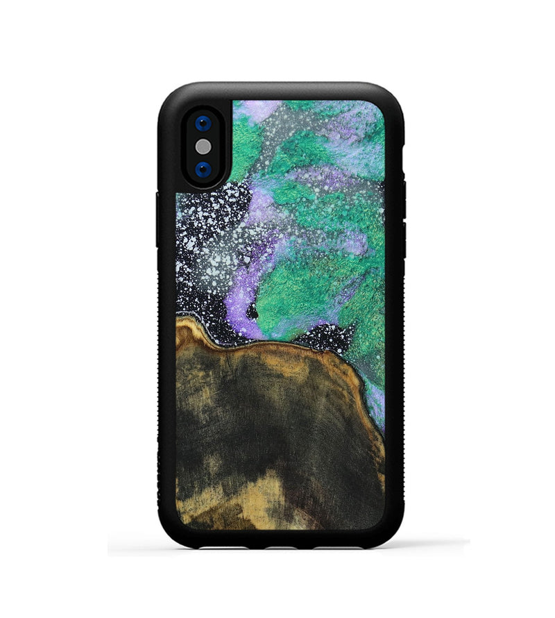 iPhone Xs Wood+Resin Phone Case - Leland (Cosmos, 691085)