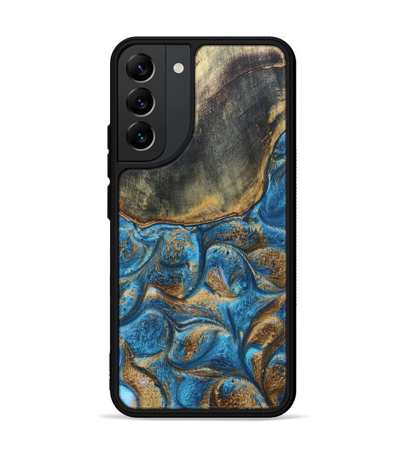 Galaxy S22 Plus ResinArt Phone Case - Arnold (Teal & Gold, 691189)