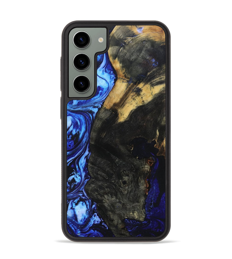 Galaxy S23 Plus Wood+Resin Phone Case - Meredith (Blue, 691256)