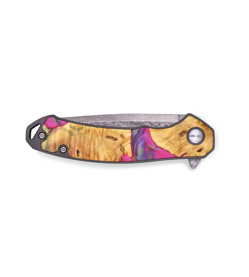 EDC Wood+Resin Pocket Knife - Aisha (Pattern, 691398)