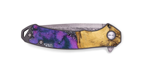 EDC Wood+Resin Pocket Knife - Travis (Cosmos, 691417)