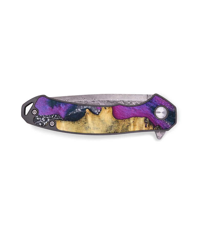 EDC Wood+Resin Pocket Knife - Thomas (Cosmos, 691419)