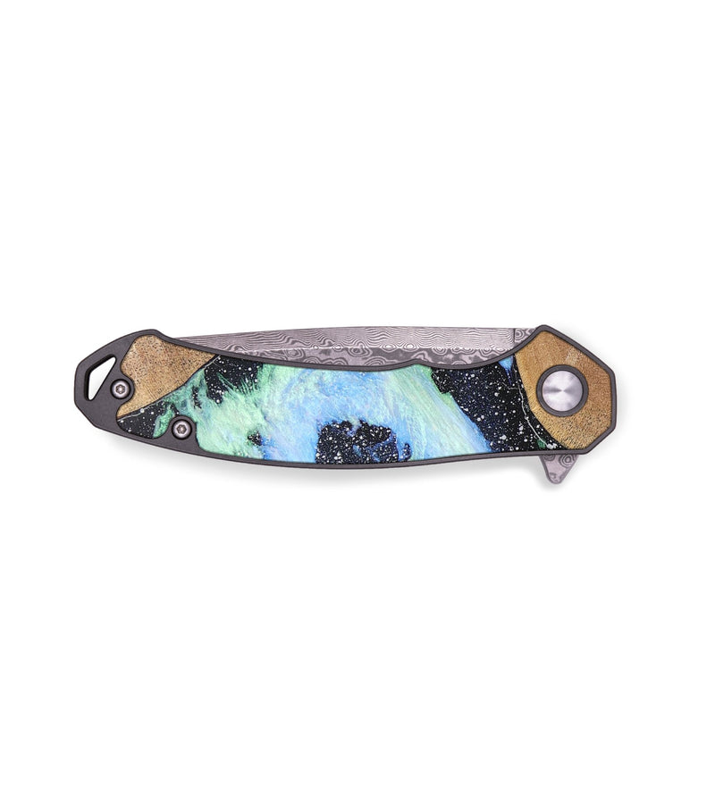EDC Wood+Resin Pocket Knife - Nathan (Cosmos, 691426)