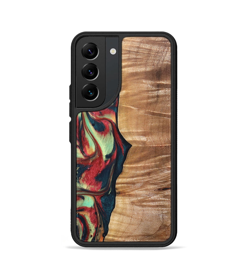 Galaxy S22 Wood+Resin Phone Case - Fabian (Red, 691534)