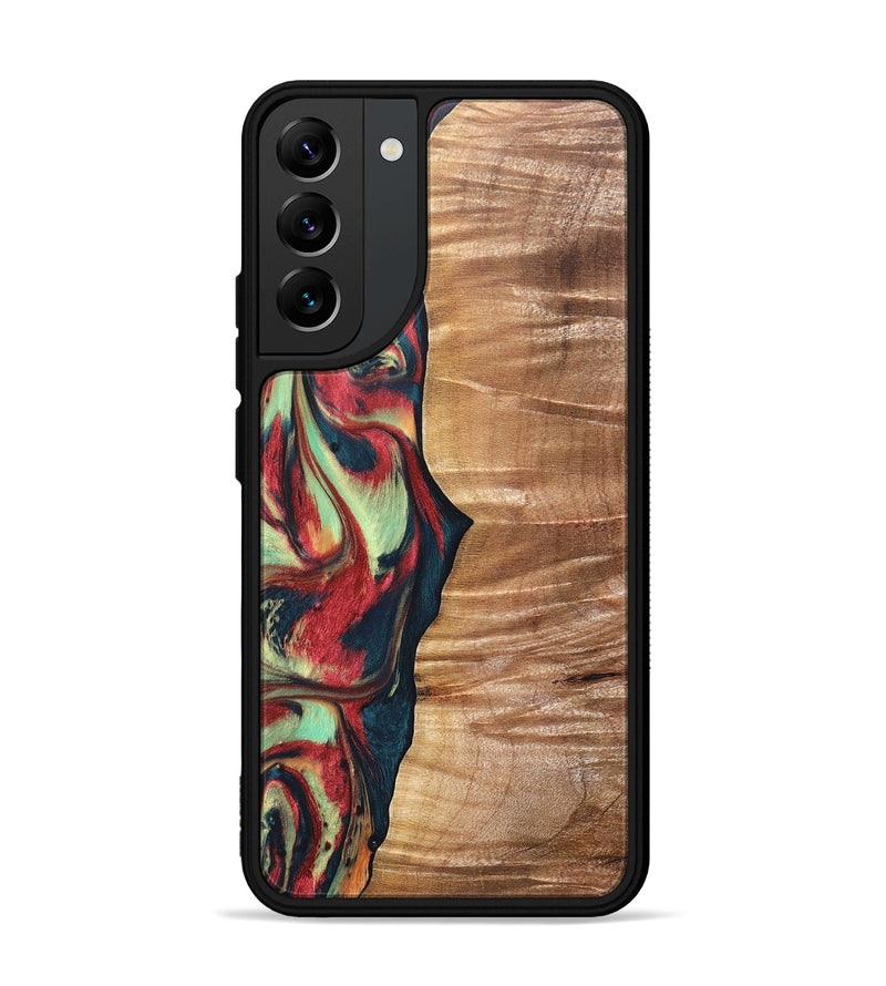 Galaxy S22 Plus Wood+Resin Phone Case - Fabian (Red, 691534)