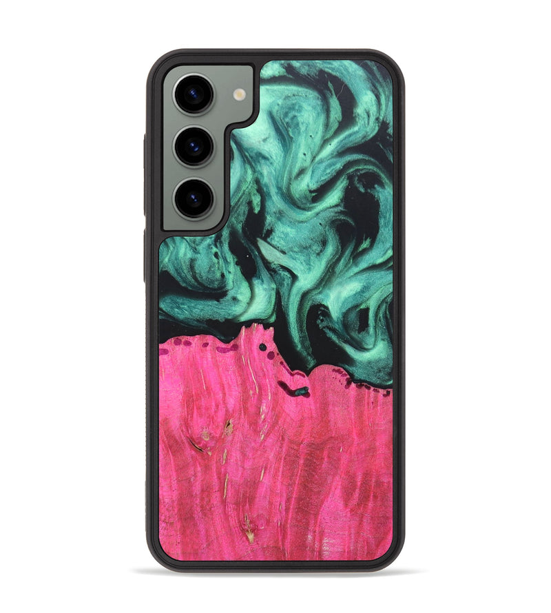 Galaxy S23 Plus Wood+Resin Phone Case - Kendall (Green, 691592)