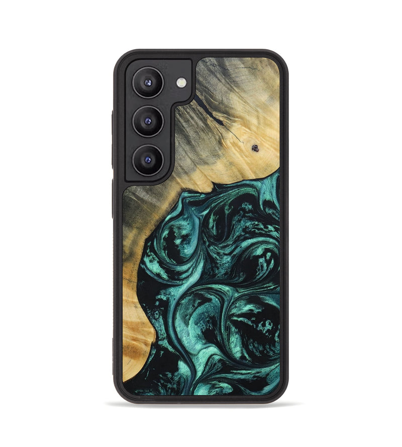 Galaxy S23 Wood+Resin Phone Case - Kadence (Green, 691632)