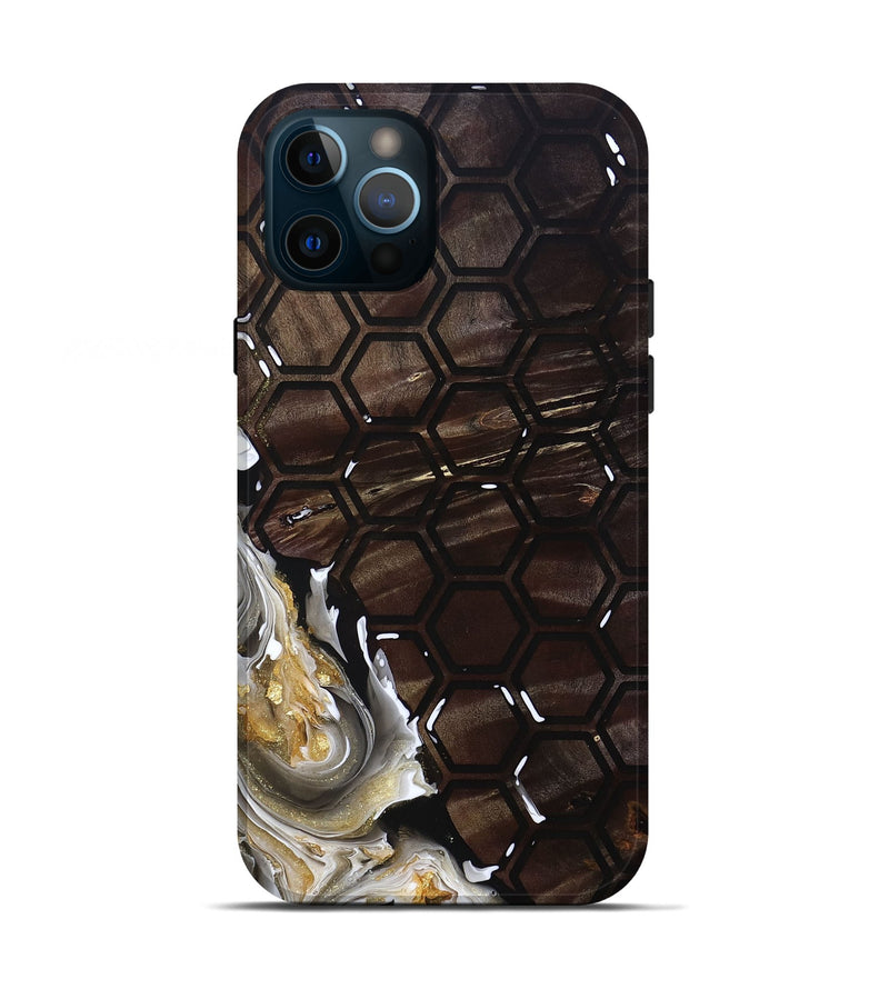iPhone 12 Pro Wood+Resin Live Edge Phone Case - Jaclyn (Pattern, 691735)